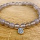 Bracelet en pierre naturelle Agate grise