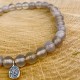 Bracciale in pietra naturale Agata Grigia
