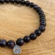 Blauwe zandparel armband
