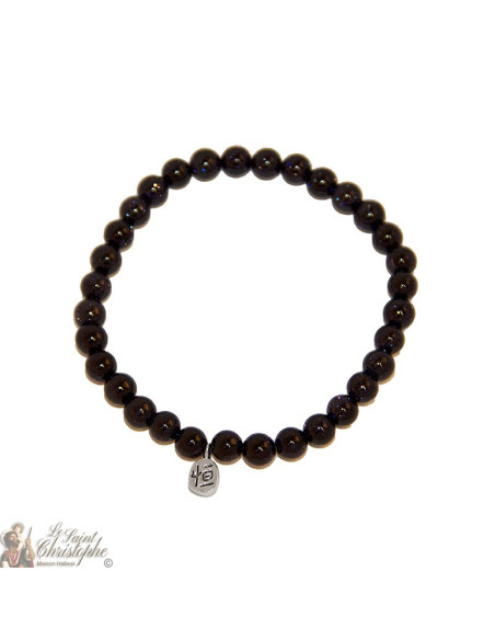 Bracciale di perle di sabbia blu
