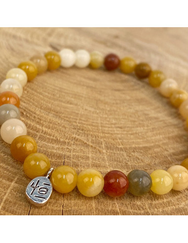 Armband aus natürlicher gelber Jade