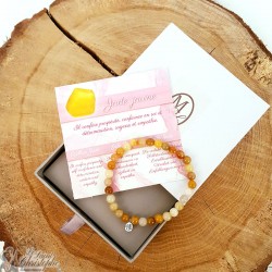 Yellow Jade natural stone bracelet