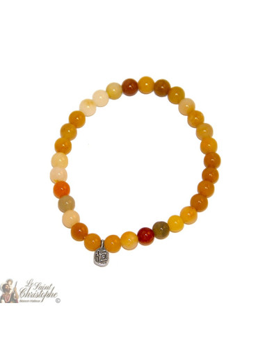Bracelet en pierre naturelle Jade Jaune