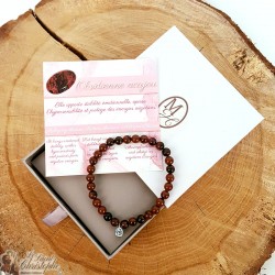 Natural stone bracelet Mahogany obsidian