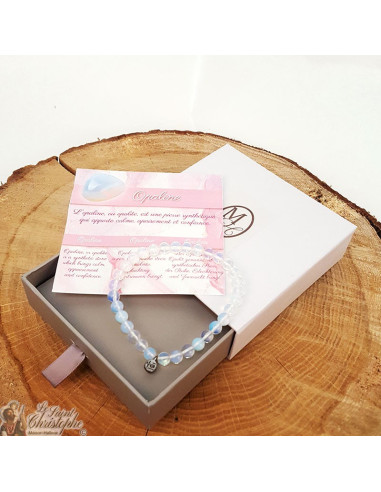 Pulsera de cuentas de opalina