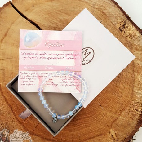Pulsera de cuentas de opalina