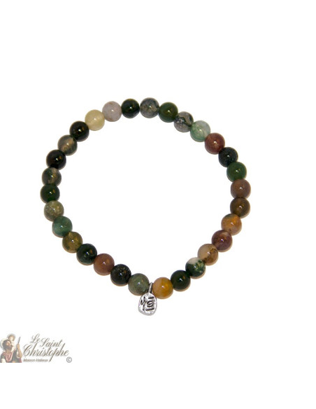 Pulsera de piedra natural Ágata de la India