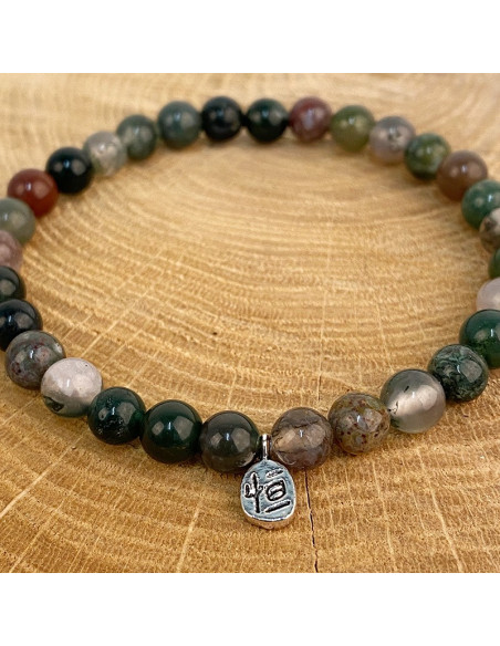 Bracelet en pierre naturelle Agate indienne