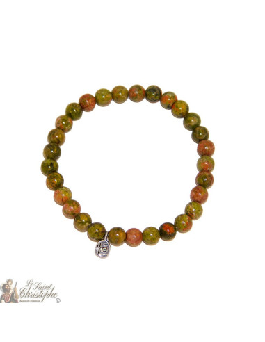 Unakit-Naturstein-Armband