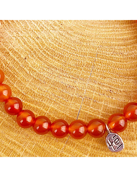 Pulsera de piedra natural cornalina