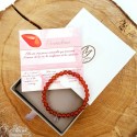 Carnelian natural stone bracelet