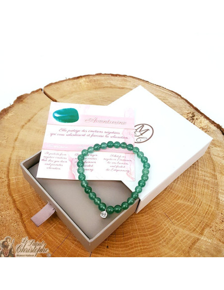 Aventurijn natuursteen armband
