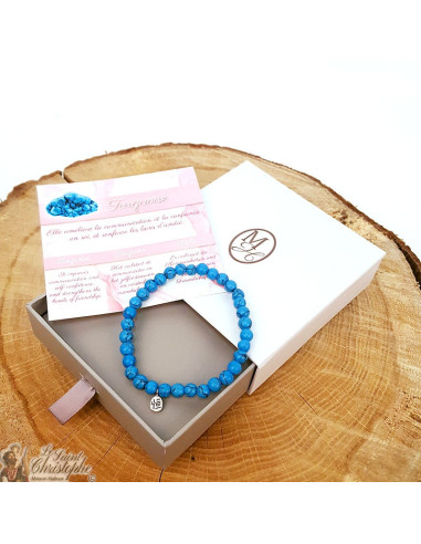 Turquoise natural stone bracelet