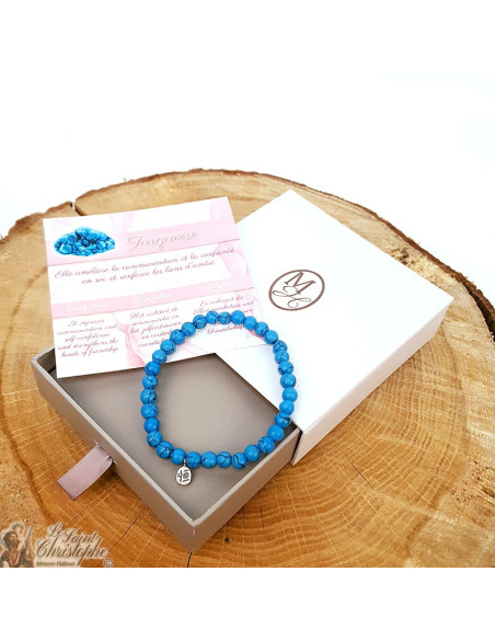 Turquoise natural stone bracelet
