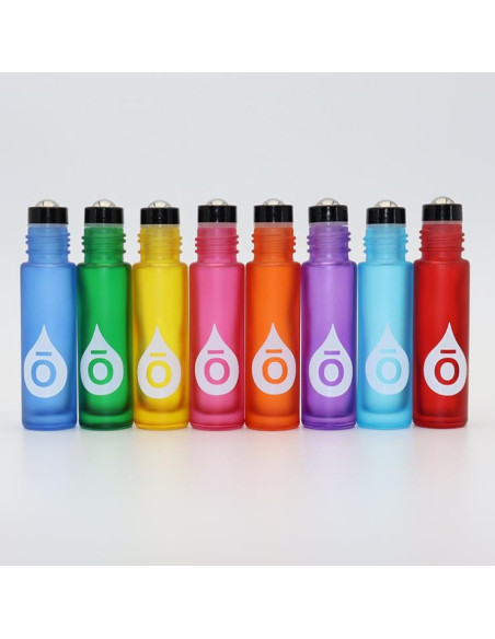 Bouteille roller en verre fumé couleur