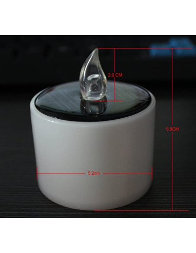 Vela solar LED - paquete de 6