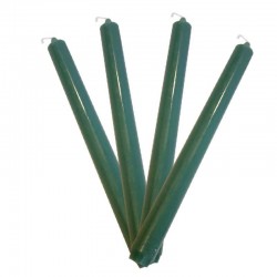 Velas de colores en la masa verde helecho - MH