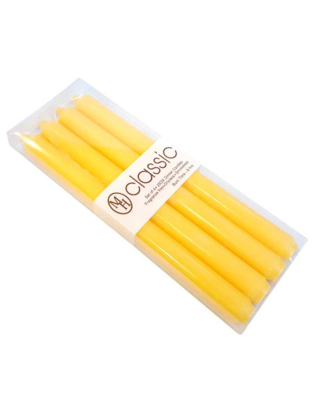 Bougies MH jaune colorées dans la masse