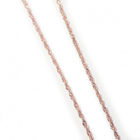Gold plated 925 silver S chain - 45 cm