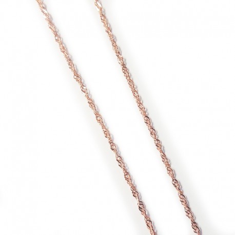 Gold plated 925 silver S chain - 45 cm