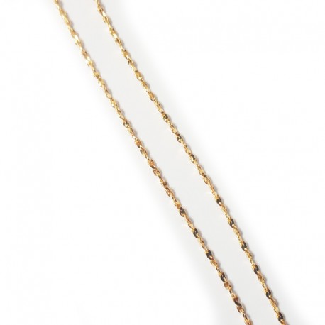 Gold plated 925 silver S chain - 45 cm