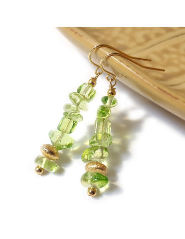 Lot de boucles d'oreilles pendantes rocailles - 11 paires