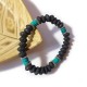 Bracciali in turchese e pietra lavica - Set di 4 pezzi
