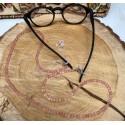 Eyeglass cord - Rose quartz