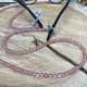 Eyeglass cord - Rose quartz - set of 5 pieces