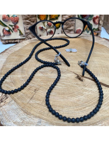 Eyeglass cord - Lava stone - set of 5 pieces