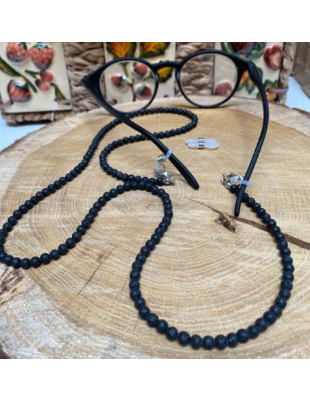 Cordón para gafas - Piedra de lava - juego de 5 piezas