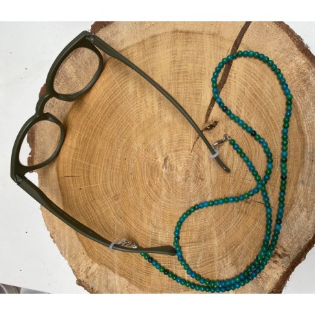 Cordon à lunettes - Turquoise - lot de 5 pièces