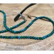 Glazen koord - Turquoise - set van 5 stuks