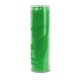 Candle in glass green colored in the mass
