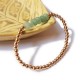 Bracelet with golden beads and faceted aventurine