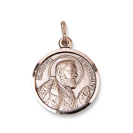 Médaille Padre Pio - Argent 925