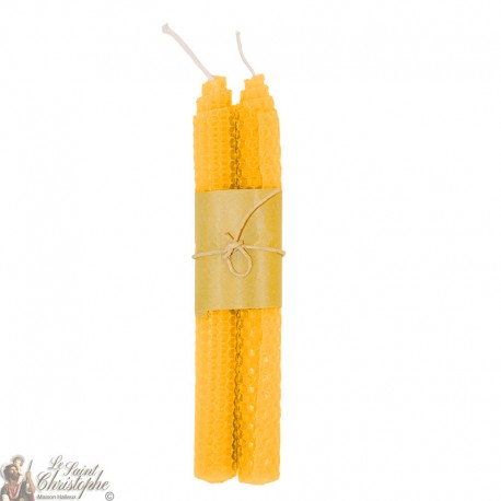 Beehive colored wish candles - yellow pair