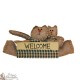 Chat décoratif welcome à poser