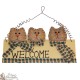 Decorative cat welcome to hang