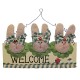 Plaque welcome Petits Lapins