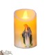 Vela de leds con llama parpadeante - Virgen Milagrosa