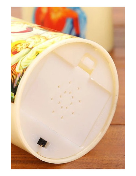 Bougie Led flamme vacillante - Vierge miraculeuse