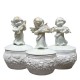 English ceramic candy boxes with angel musicians - 3 pieces