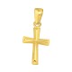 Pendentif croix en argent 925 - plaqué or 