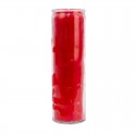 Mass colored red glass candle - 20 pieces