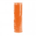 Vela de cristal color naranja masa - 20 piezas