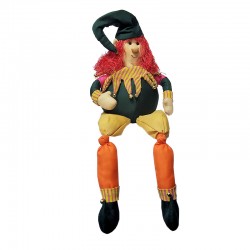 Elf sitting decoration to pose - red