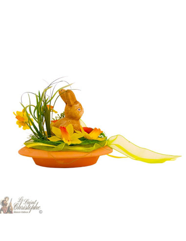 Little flowered rabbit table decoration