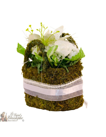 Boeket kunstbloemen - bloemenmand