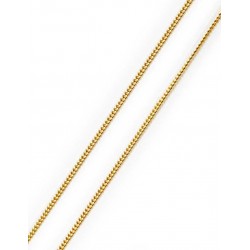 MH 925 silver curb chain gold plated 50 cm